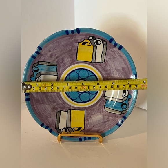 VTG Hanging Signed Fusco G. Amalfi Dip. A Mano plate. Made In Italy 6 Avail - Picture 4 of 7